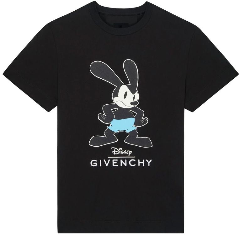 Givenchy x Disney Oswald The Lucky Rabbit Tee Black Slim Fit、mysite、Cacoeks