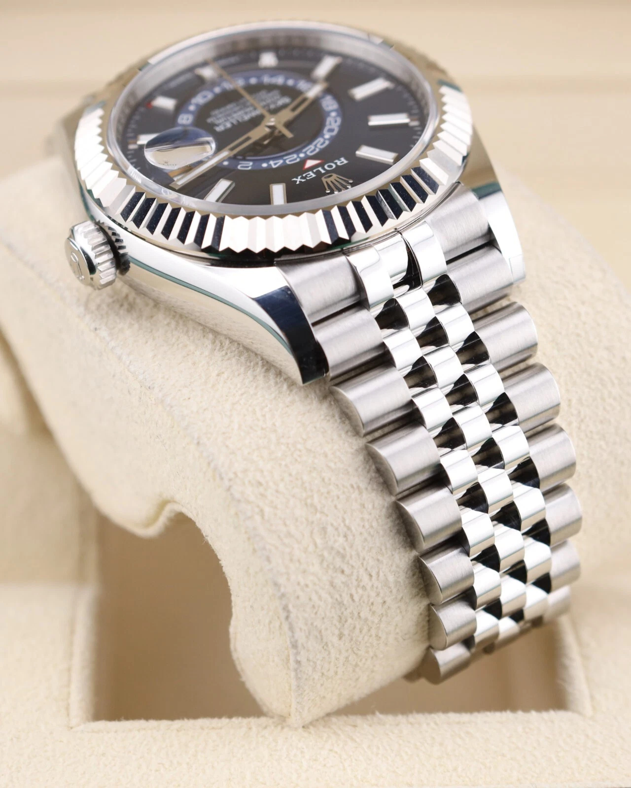 Rolex Sky-Dweller Blue Dial Super Clone Swiss Replica WatchJubilee Bracelet Ref 336934 9002 Swiss Movement