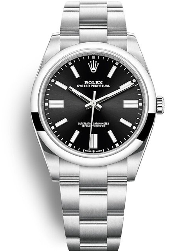 Replica Rolex Oyster Perpetual Lady 41mm Black Dial 124300-fasswatch