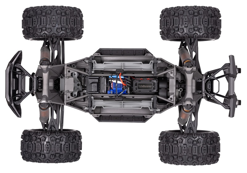 X-Maxx 8s Belted (77096-4) Chassis Top View