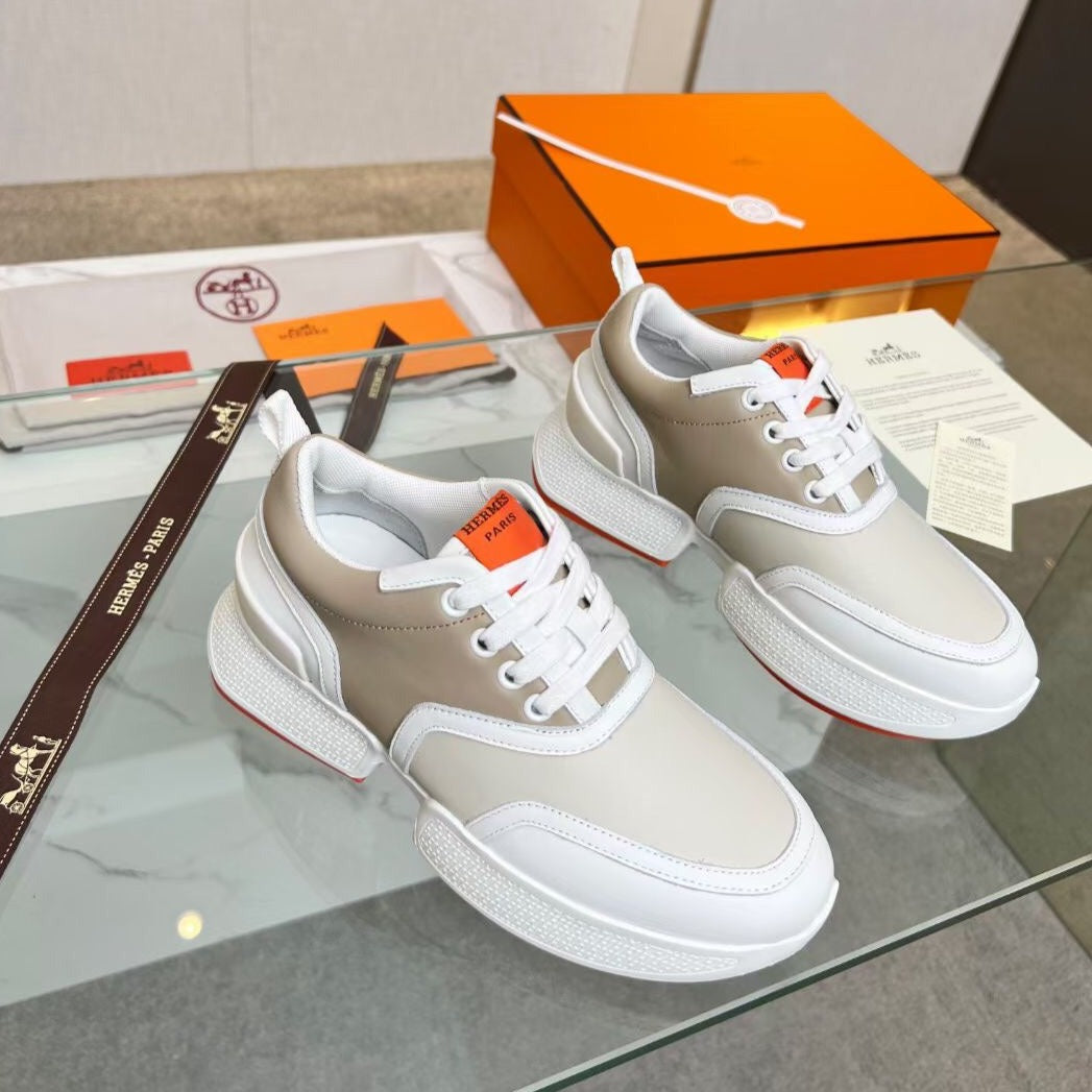 GIGA SNEAKER CARAMEL MIX LIGHT GRAY CALFSKIN、mysite、Cacoeks