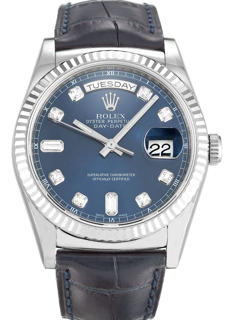 Replica Rolex Day-Date 36mm Blue Dial 118139-fasswatch