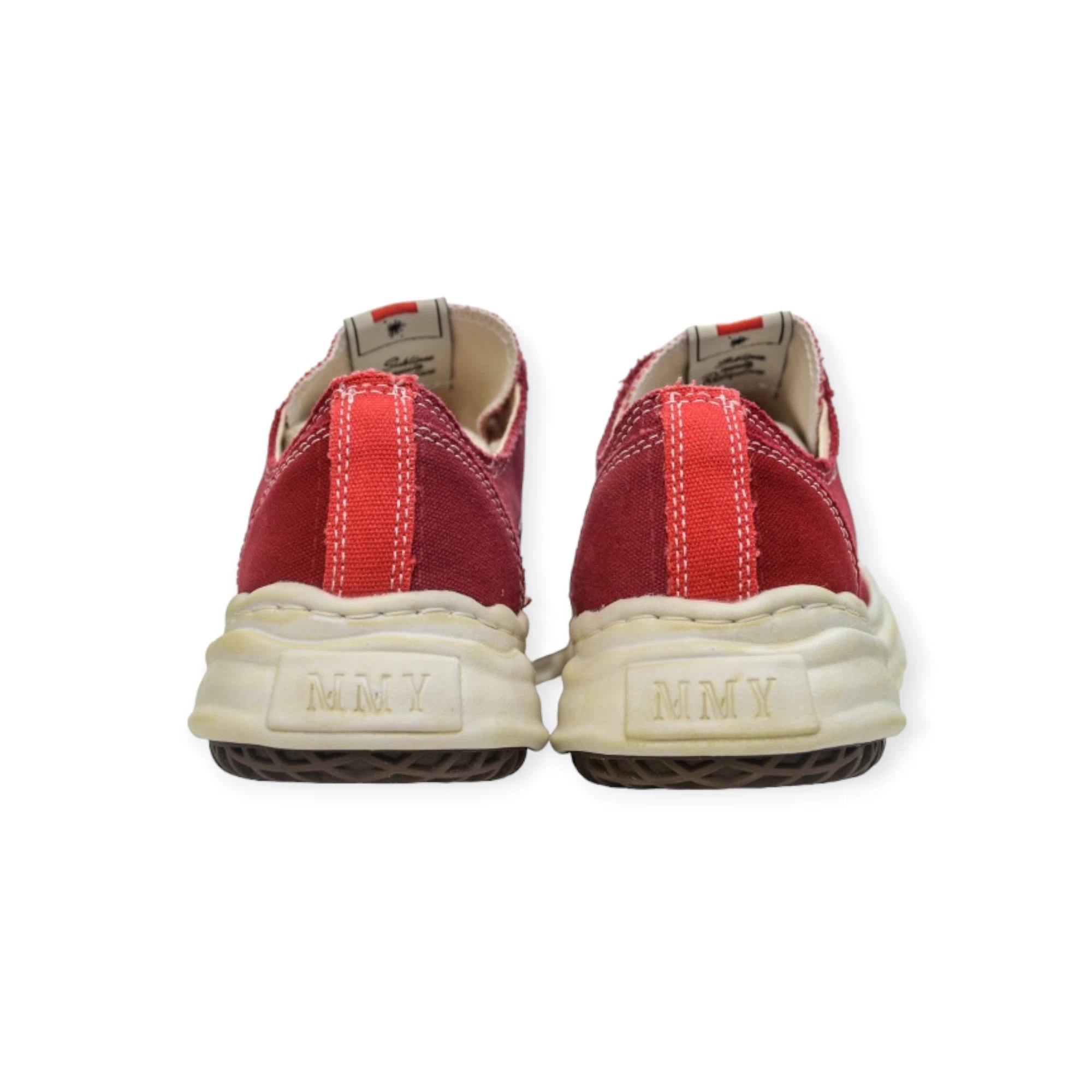 Maison Mihara Yasuhiro Peterson Vintage Sole Canvas Low-Top Sneaker in Red Cream、mysite、Cacoeks