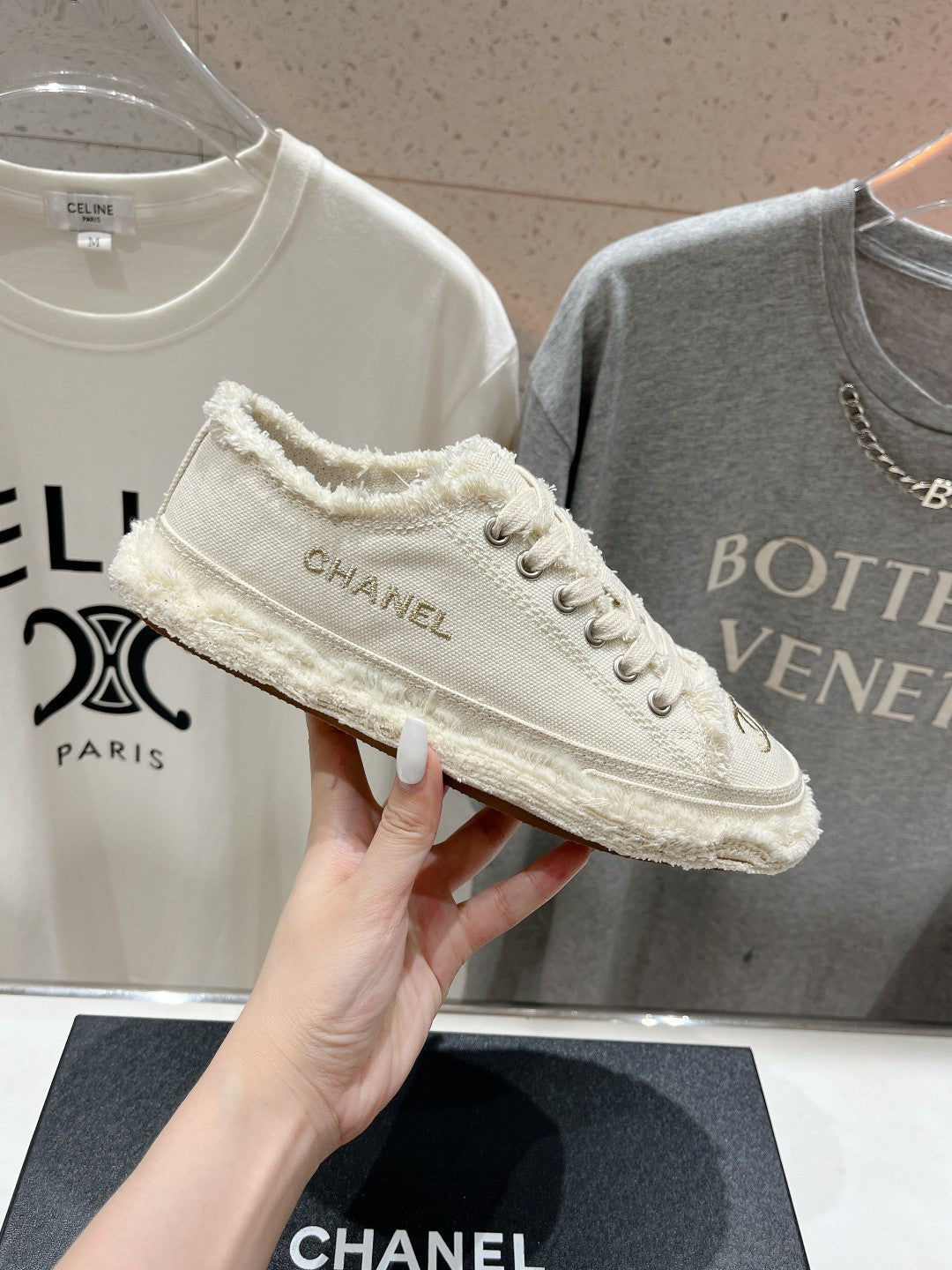 CC SNEAKER WHITE DENIM FABRIC、mysite、Cacoeks