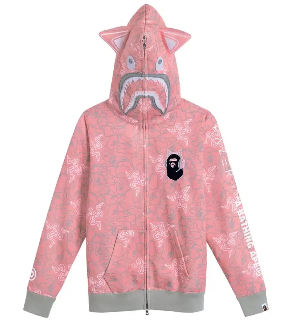 BAPE Shark Camo x Razer Neon Hoodie、mysite、Cacoeks