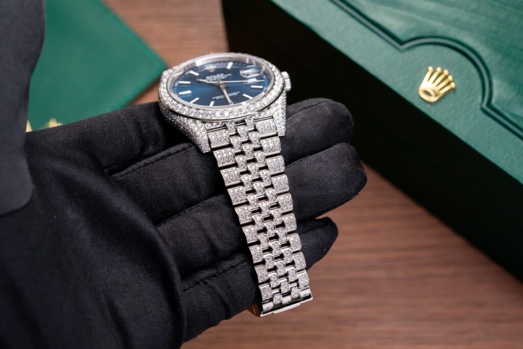 Đồng Hồ Rolex DateJust 126334 Độ Full Kim Cương Moissanite 41mm (1)