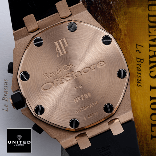 Audemars Piguet Royal Oak Offshore Rose Gold Case Replica upside view