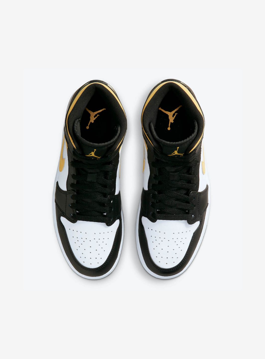 Air Jordan 1 Mid White Pollen Black、JORDAN、Cacoeks