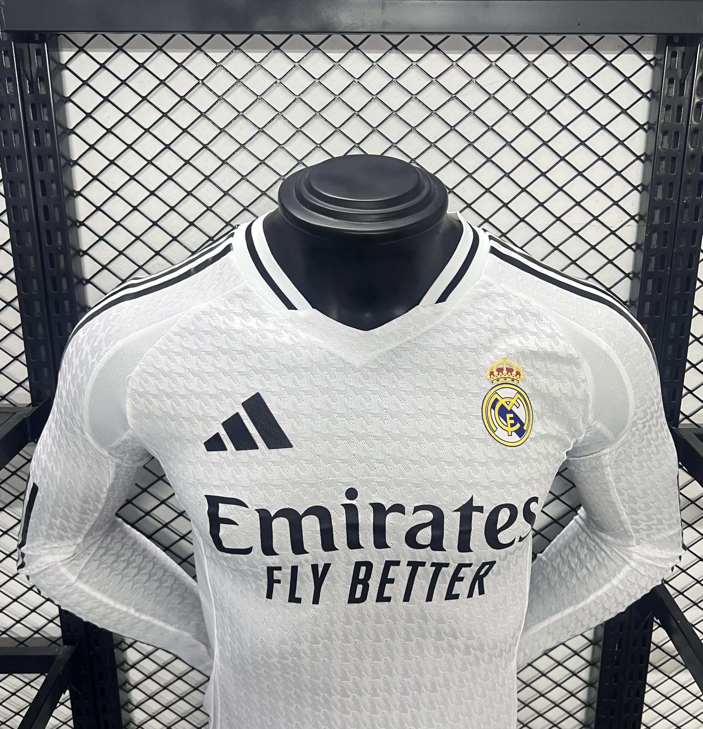 Higojerseys-Real Madrid 24-25 Home Long Sleeve Jersey - Player Version