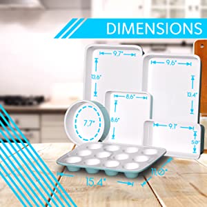 Bake pan set, Oven Baking Pan set, Tray Pan set, Oven tray pan set, Kitchen Bake Pan Set