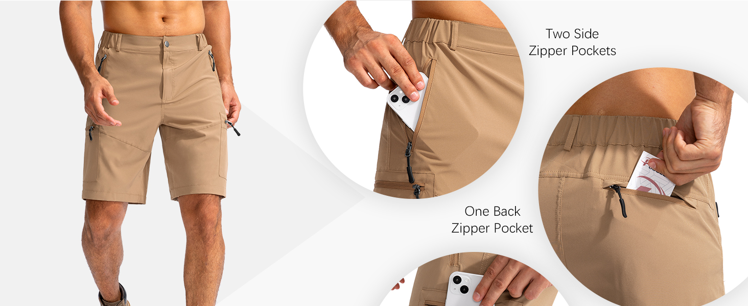 men hiking shorts with pockets