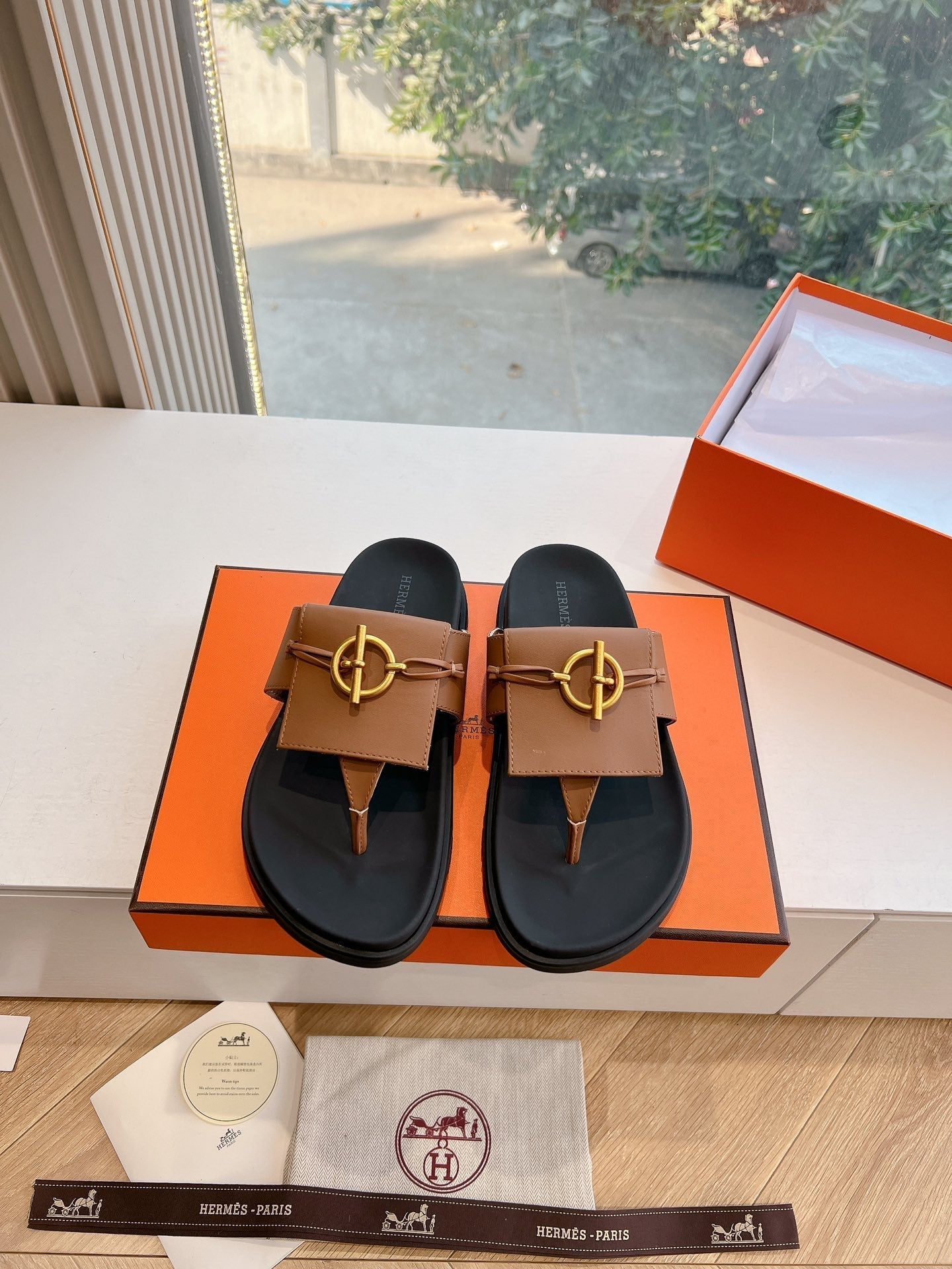 JOYCE SANDAL IN BRONZE BROWN CALFSKIN、mysite、Cacoeks