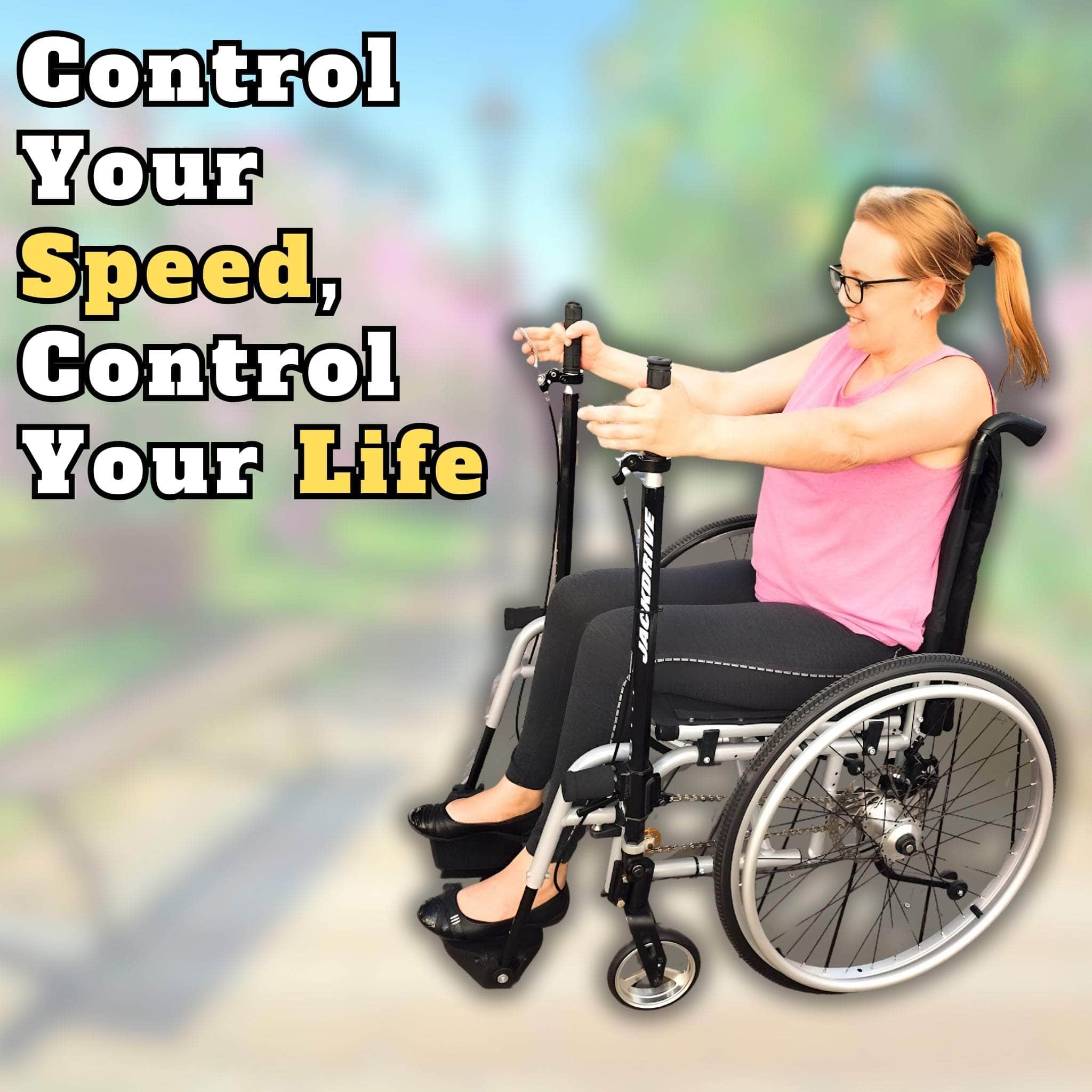 Jackdrive 2.0 Adjustable Lever Drive Wheelchair: Control Your Speed, Control Your Life