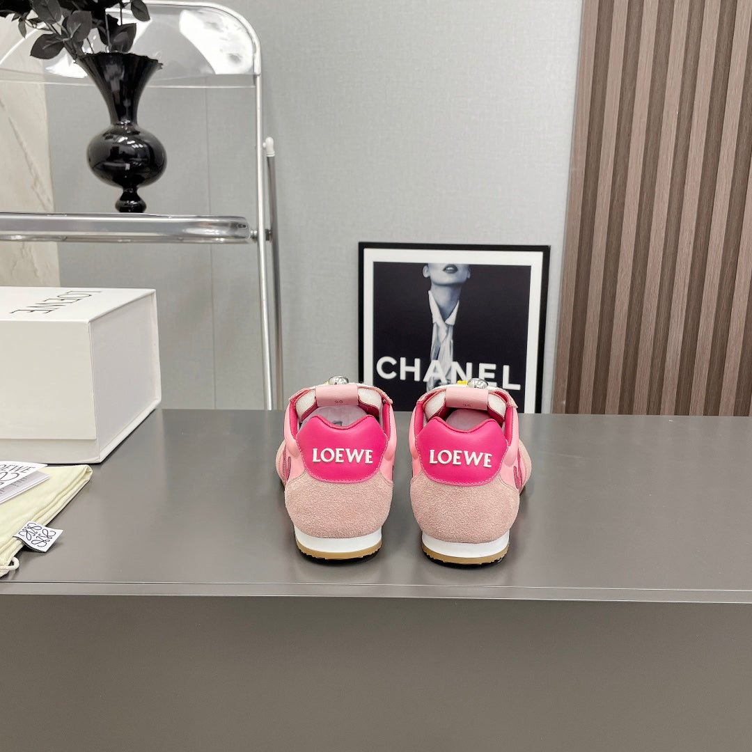 BALLET RUNNER 2.0 IN PINK PASTEL SUEDE AND LYCRA FABRIC、mysite、Cacoeks