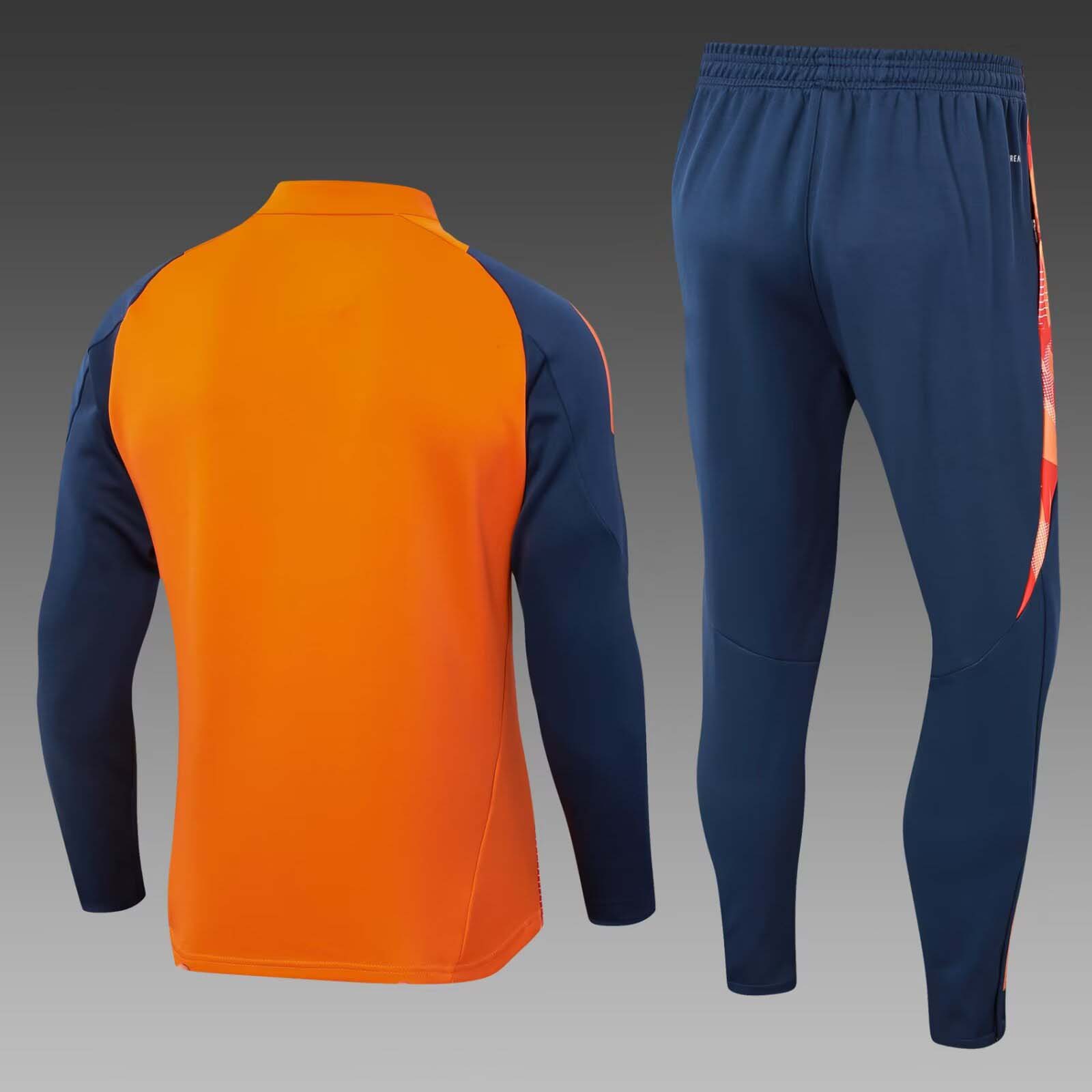 2024/2025 Manchester United Half-Pull Training Suit Orange Football Shirt 1:1 Thai Quality Set:football jersey mysite: unitedjerseyfootball 邓江浪:football