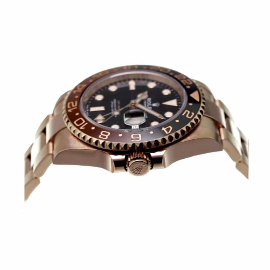 Rolex GMT-Master II 126715CHNR-0001 Rose Gold Automatic Black Dial Oyster Replica-fasswatch
