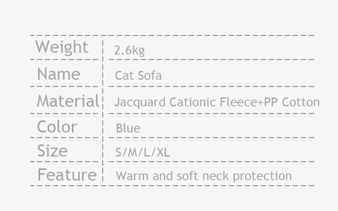 Big Eye Warm Cat Sofa Blue Couch Bed