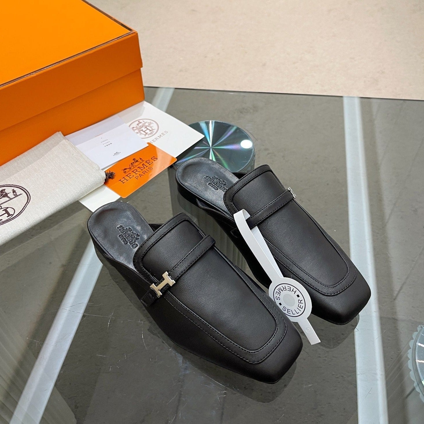 GROUPIE MULE BLACK LAMBSKIN、mysite、Cacoeks