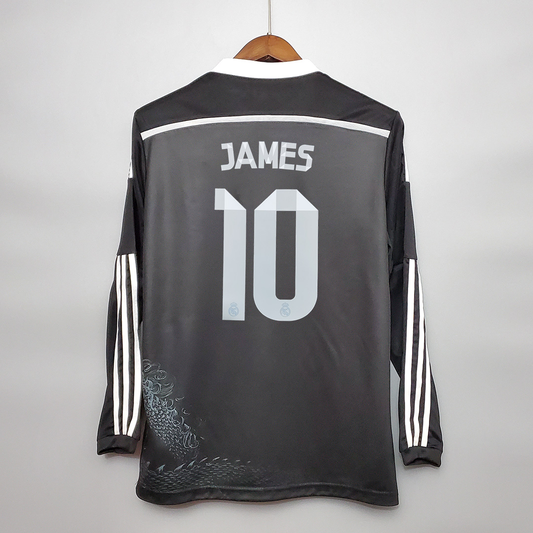 Higojerseys-Real Madrid Retro 14-15 Third Away Long Sleeve Jersey