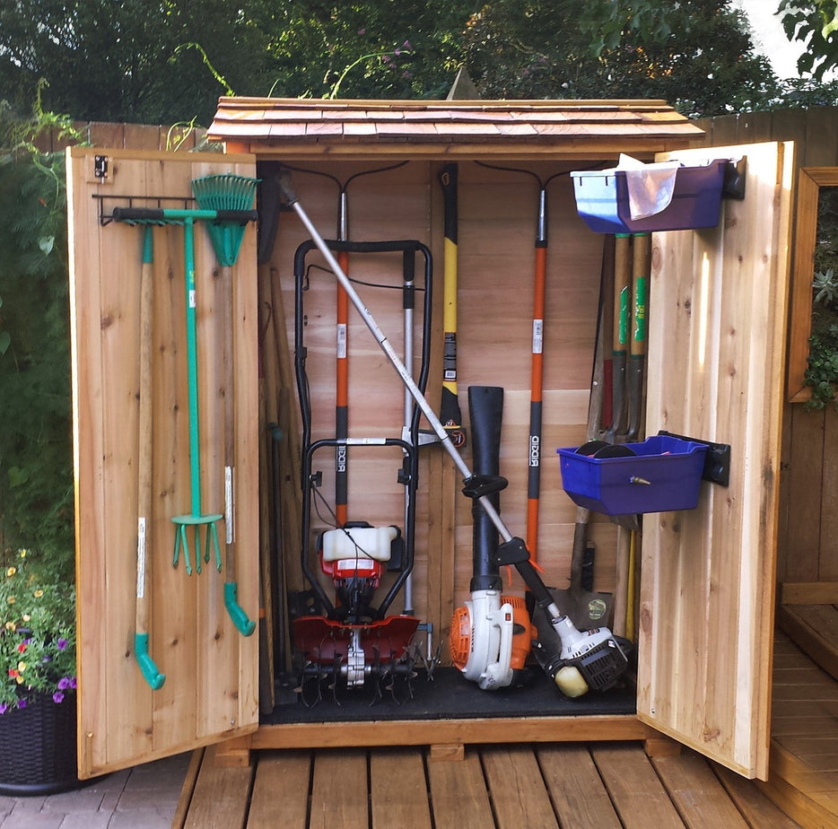 Inside picture of 4x2 Garden Chalet Storage