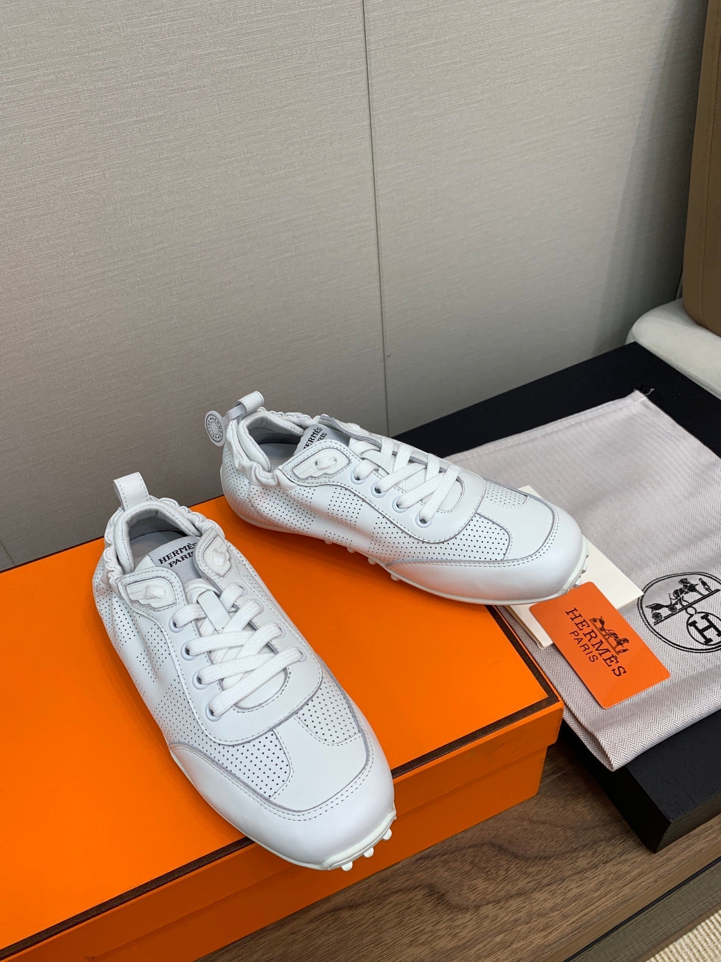 SKATEBOARD SHOES LIGHT GRAY CALFSKIN、mysite、Cacoeks