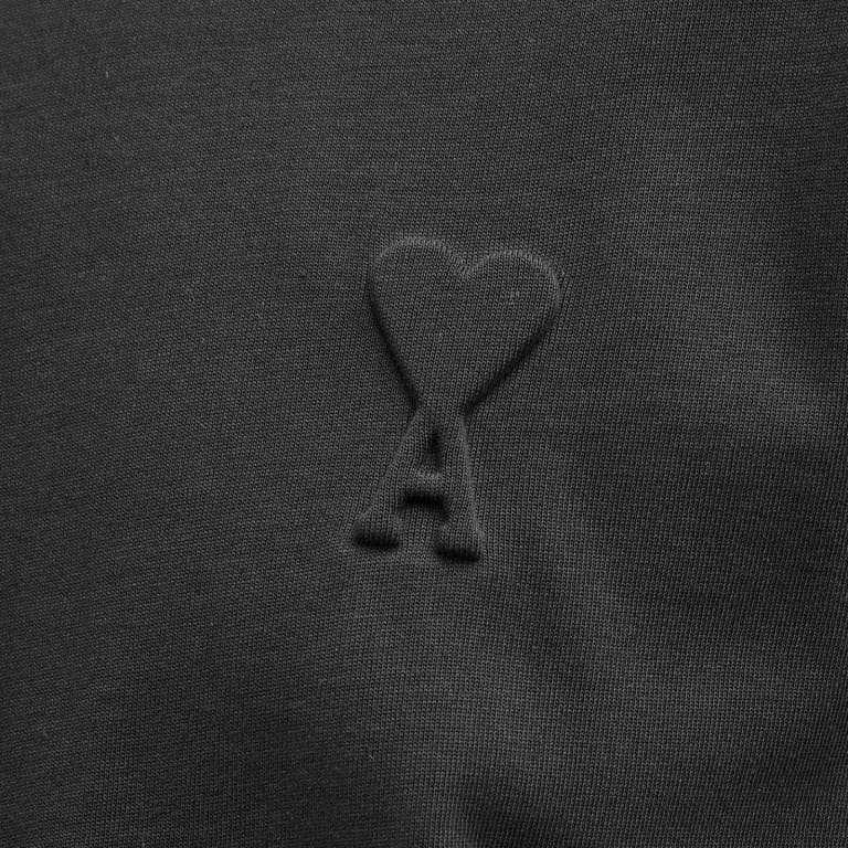Ami Paris Logo Embossed T-Shirt ‘Black'、mysite、Cacoeks
