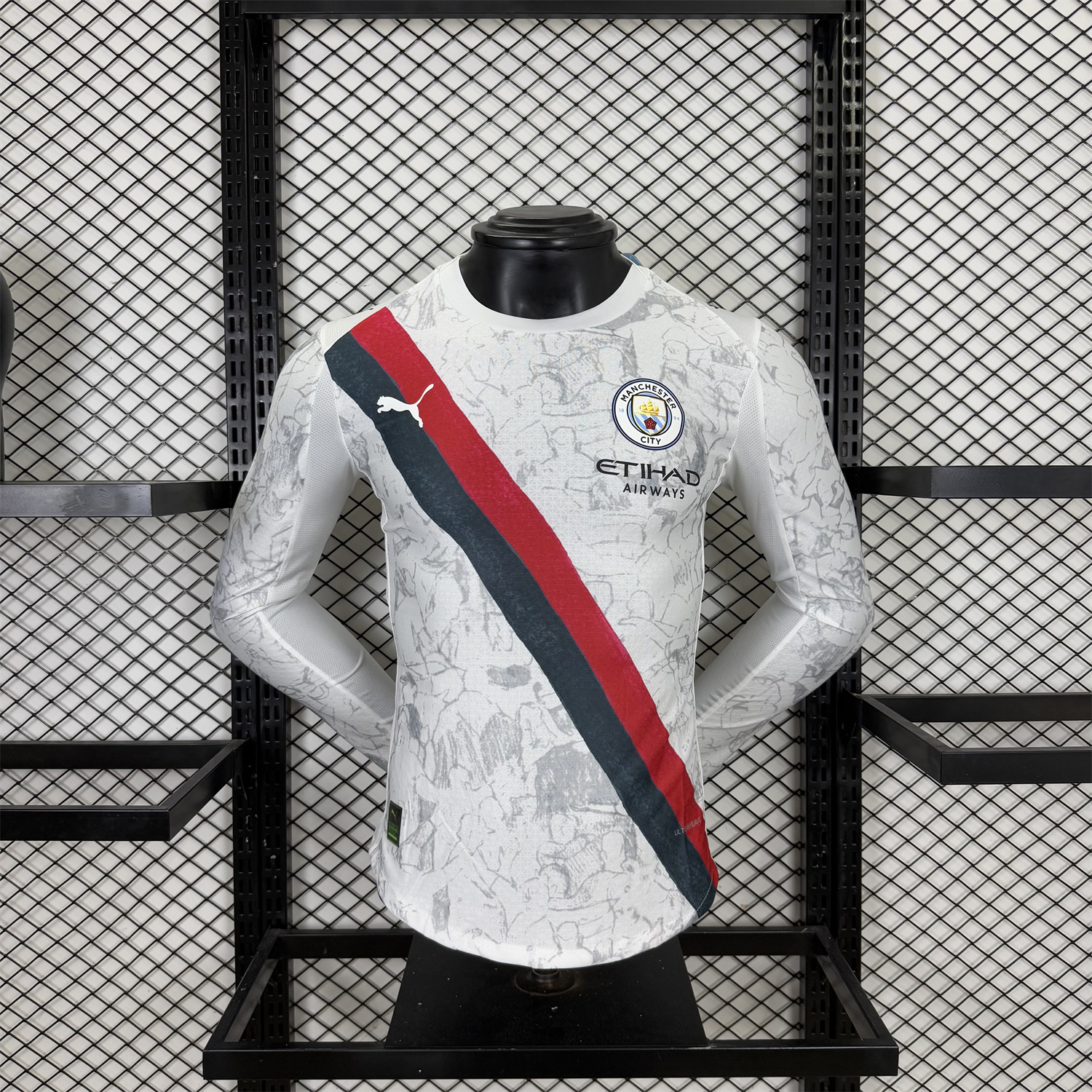 UltraTrikot-Manchester City 25-26 KidSuper White Long Sleeves Jersey - Player Version