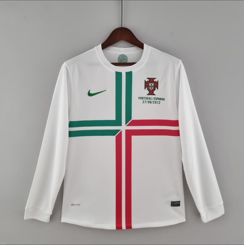 Higojerseys-Retro Portugal 2012 Away Long Sleeve Jersey