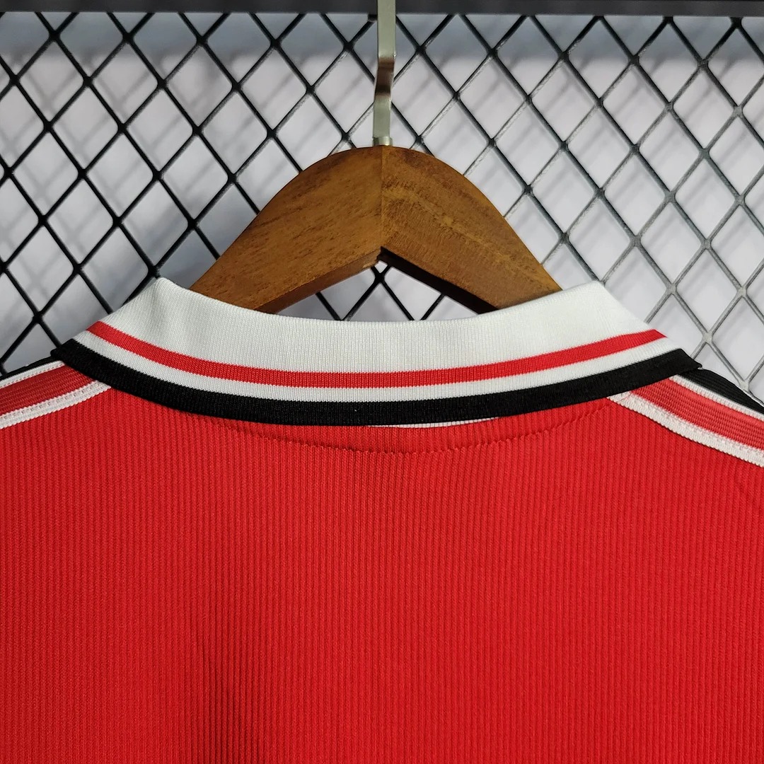 foot-Retro Manchester United 98-99 Home Long Sleeve Jersey