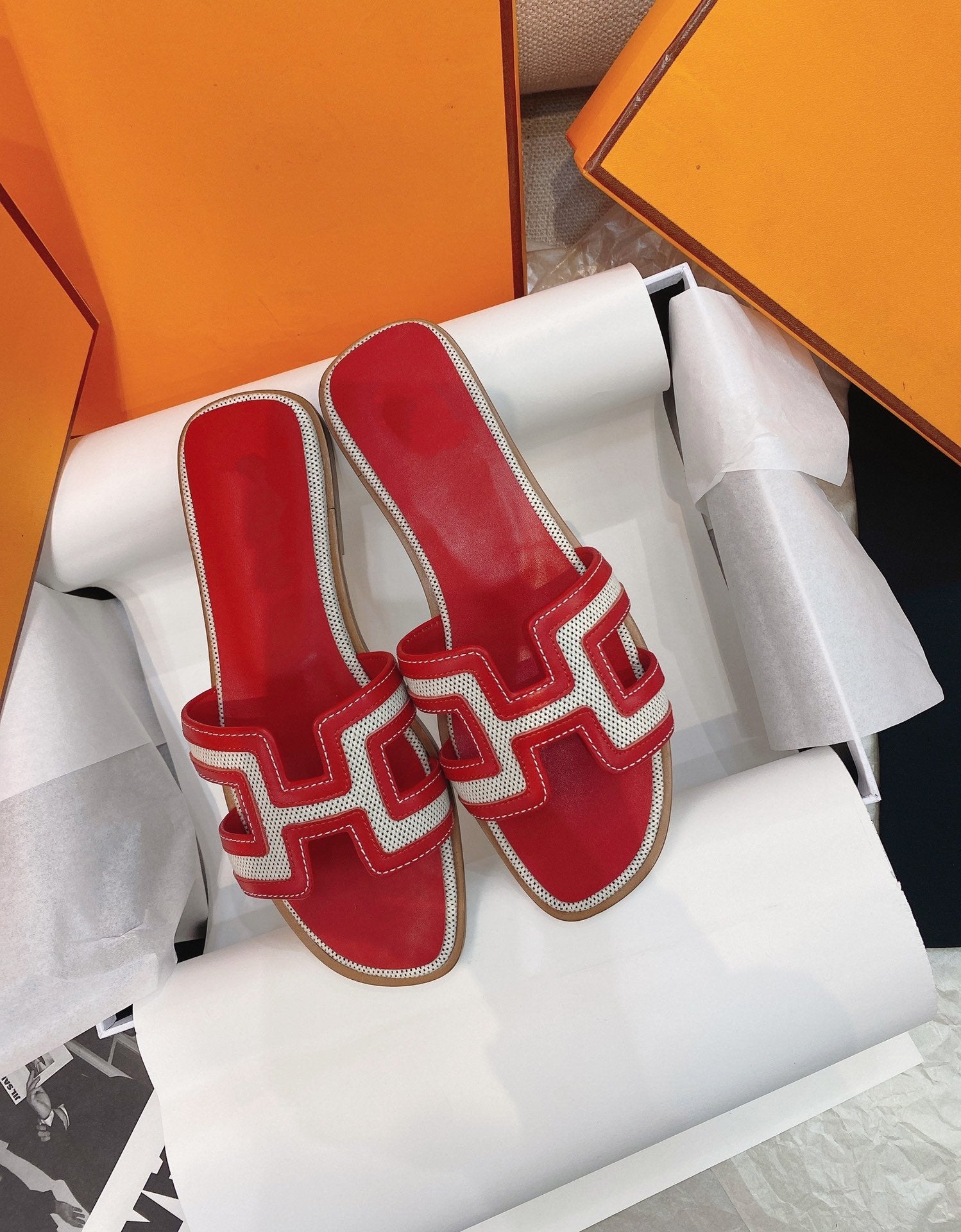 0ran Sandal Red Leather、mysite、Cacoeks