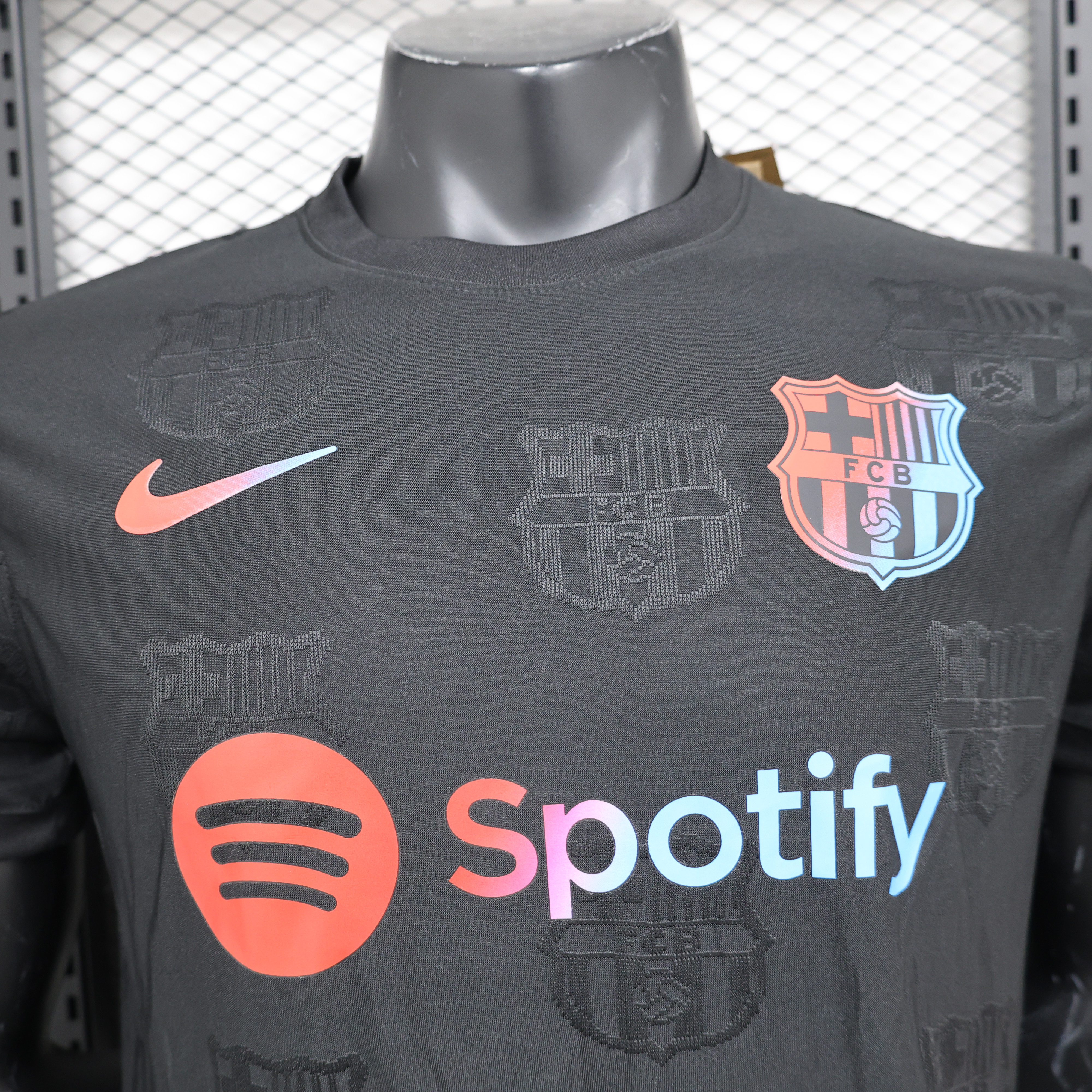 Higojerseys-Barcelona 24-25 Black Colorful Special Edition Jersey - Player Version