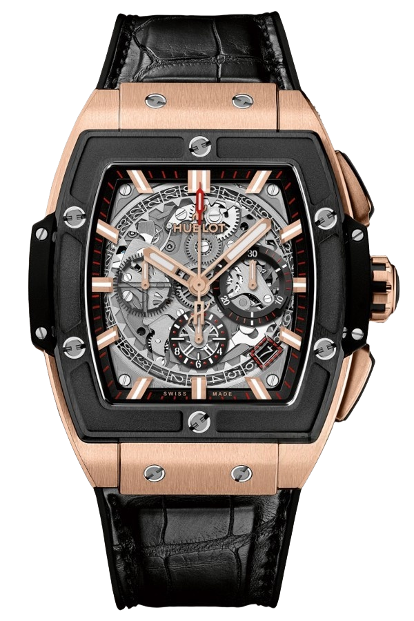 Hublot Spirit of Big Bang Ref. 641.OM.0183.LR Super Clone Watch – Black Ceramic Skeleton Dial Rubber Strap Fake Replica