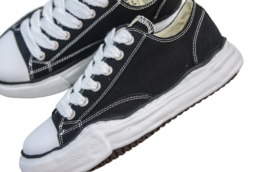 Maison Mihara Yasuhiro Peterson23 OG Sole Canvas Low-top Sneaker Black White、mysite、Cacoeks