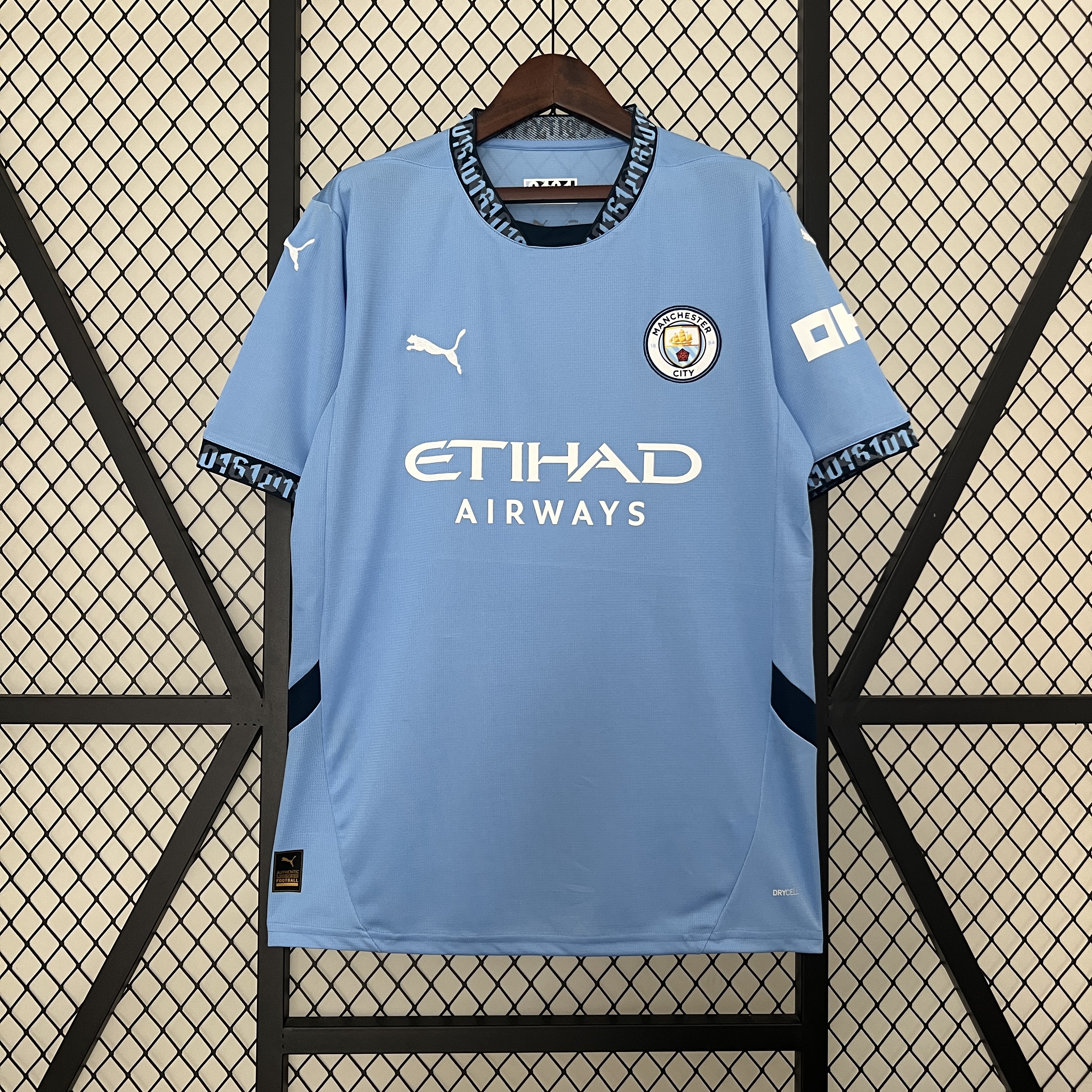 ManixJersey.com | Manchester City 24-25 Home Stadium Jersey - Fans Version -Customize Name, Number and Patch | Worldwide Shipping