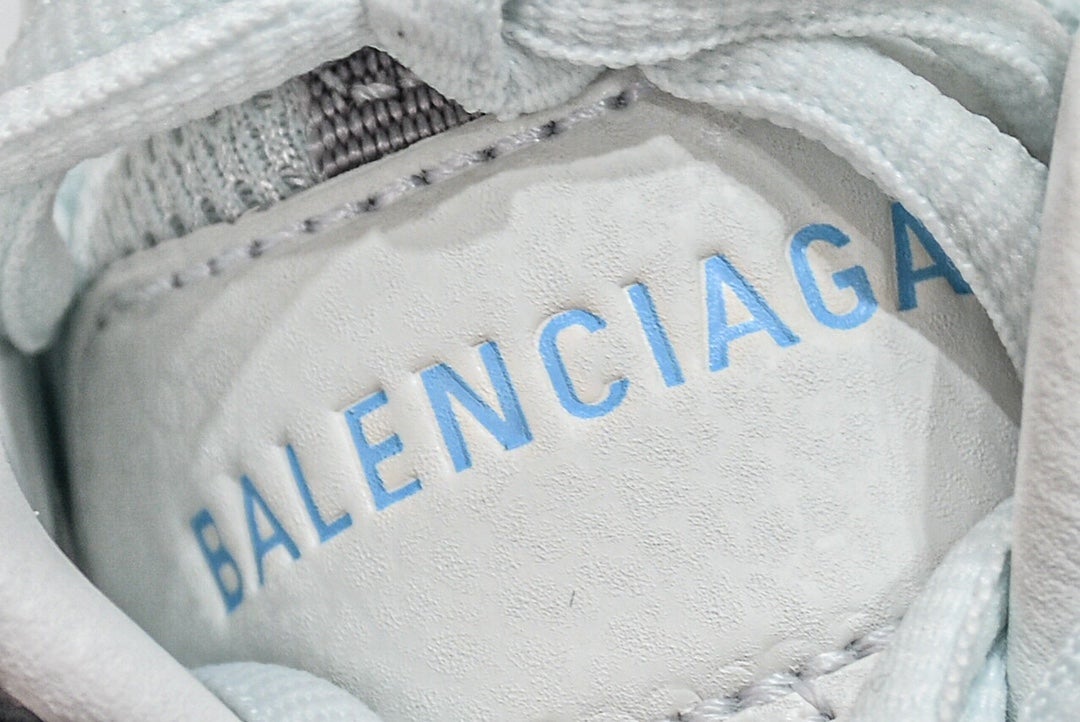 Balenciaga Track Mule in White Light Blue、mysite、Cacoeks