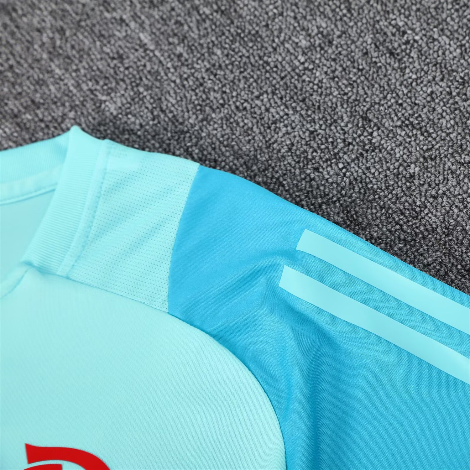 UltraTrikot-Flamengo 25-26 Short-Sleeve Kids Training Set - Light Blue With Royal Blue