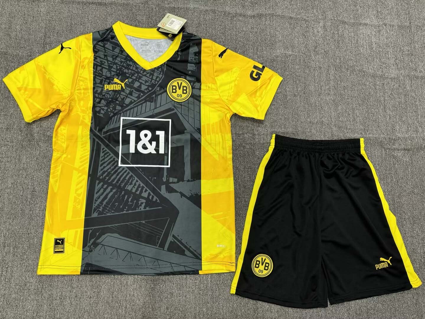 2023/2024 Dortmund Blackout Special Edition Football Shirt Kids Size Suit-mysite Custom Football Kit- Nextkits