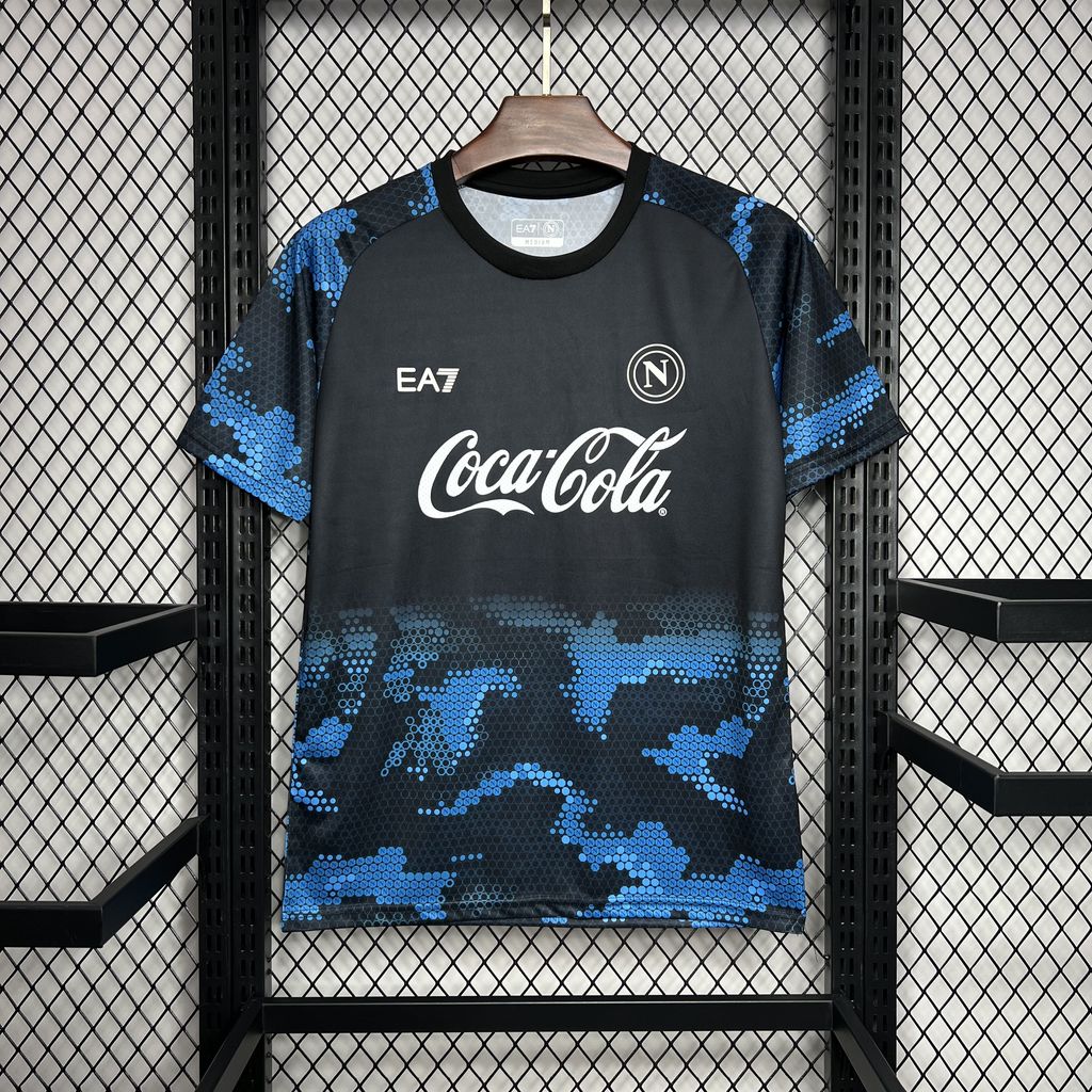 ManixJersey.com | Napoli 24-25 Black Blue Training Jersey - Fans Version -Customize Name, Number and Patch | Worldwide Shipping