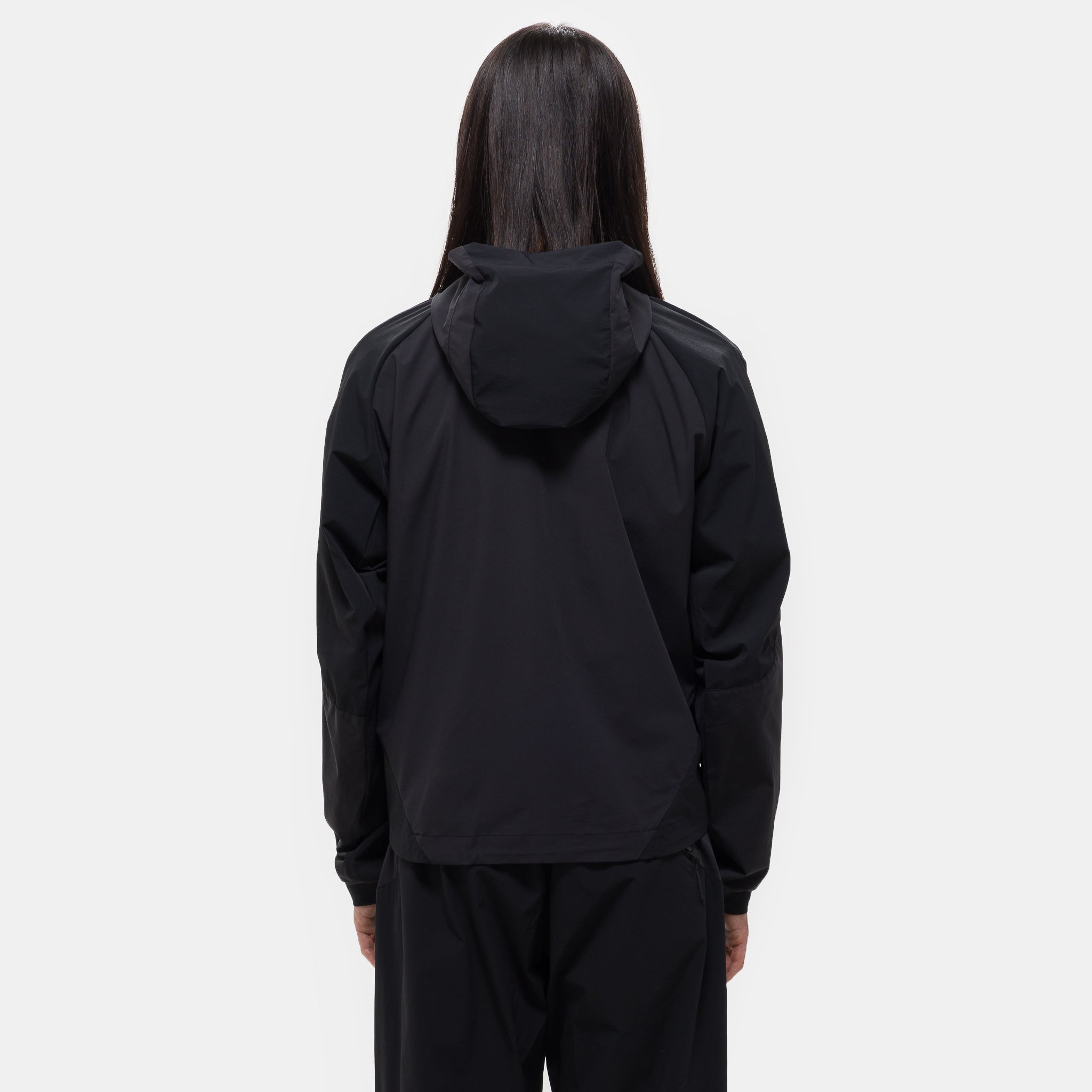 Soft Comp Hooded Jacket in Black