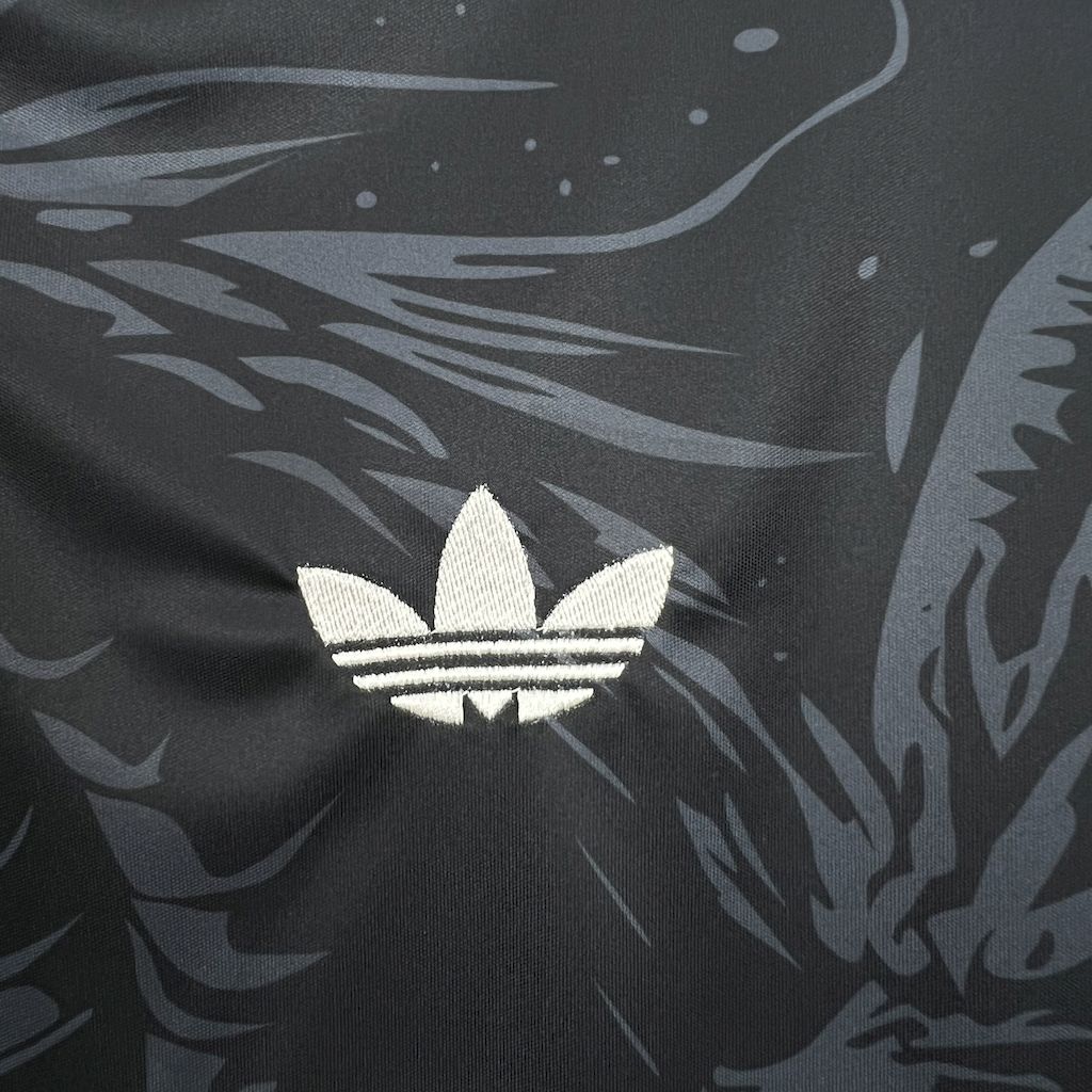 JerseysGala.com | Real Madrid 24-25 Dragons Pattern Black Special Edition Jersey -Customize Name, Number and Patch | Worldwide Shipping