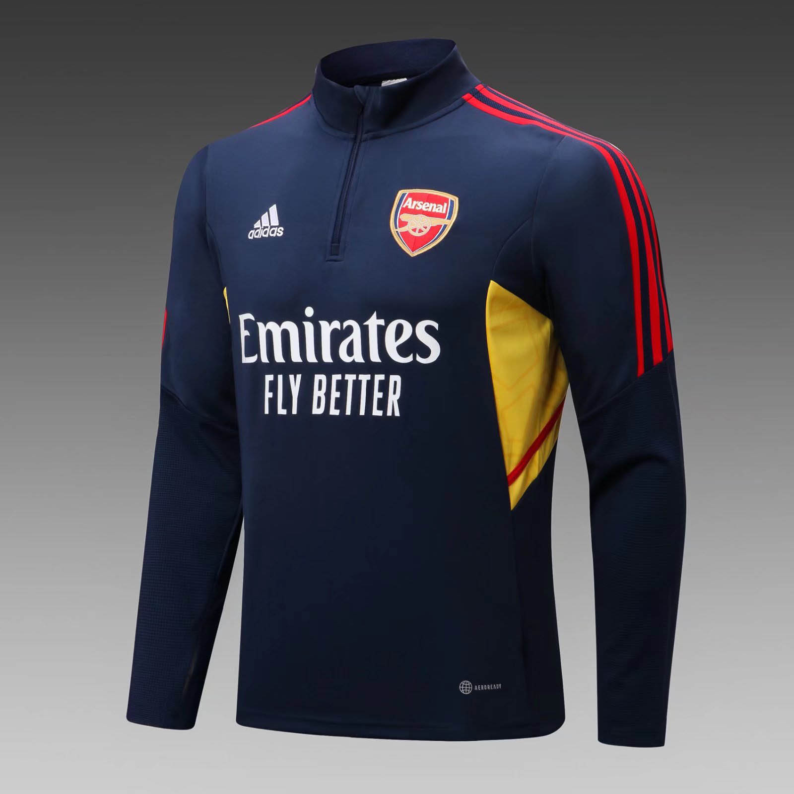 2022/2023 Arsenal Half-Pull Training Suit Royal Blue Football Shirt 1:1 Thai Quality Set:football jersey mysite: unitedjerseyfootball 邓江浪:football