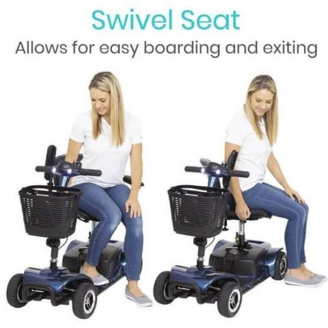 Vive Health 4-Wheel Scooter Swivel Seat View