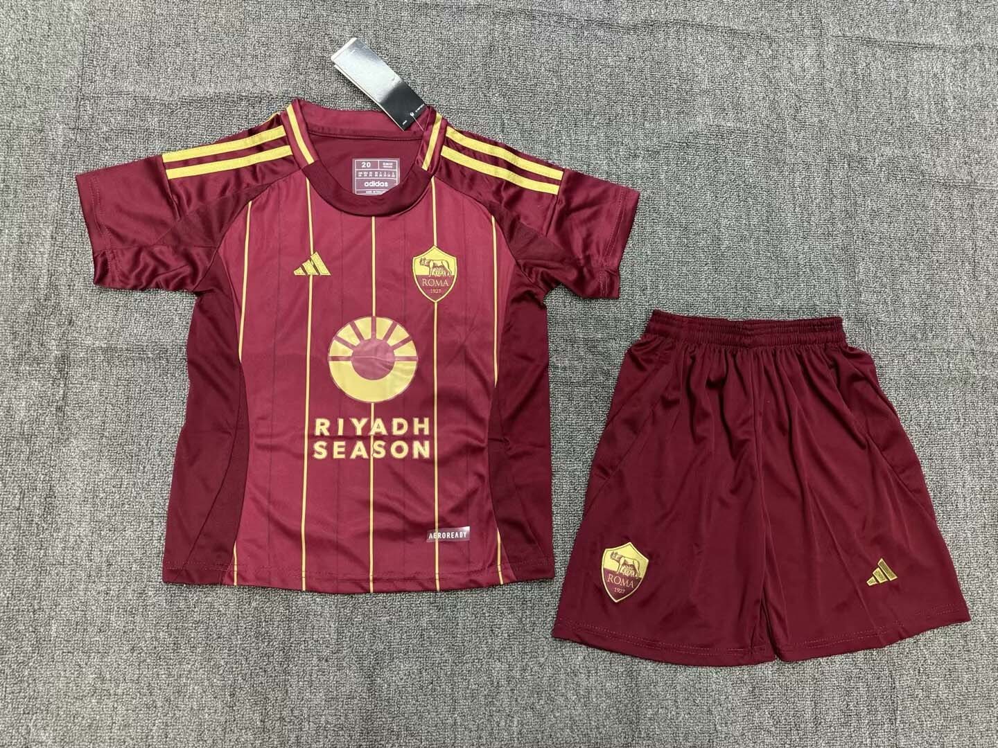 2024/2025 Roma Home Soccer Jersey 1:1 Thai Quality Kids Size:football jersey mysite: unitedjerseyfootball 邓江浪:football