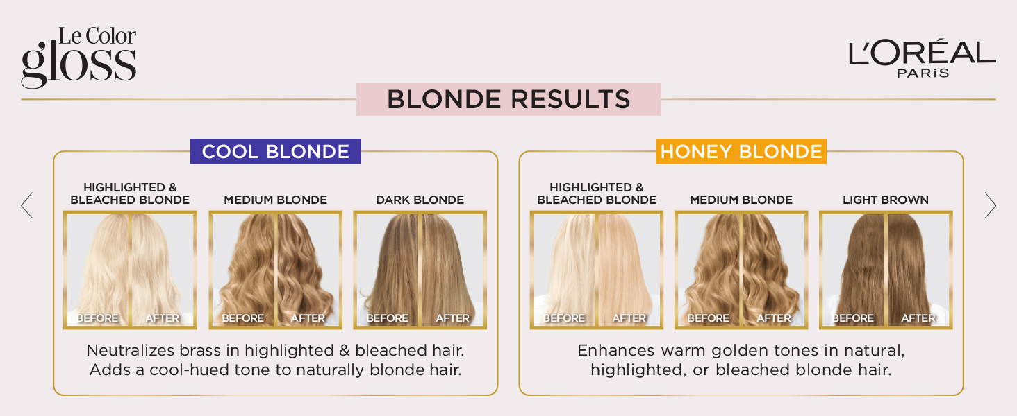 blonde before and after