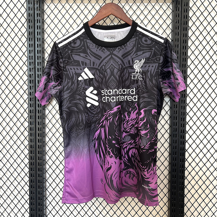 ManixJersey.com | Liver.pool 24-25 Purple Fire Phoenix Special Edition Jersey - Fans Version -Customize Name, Number and Patch | Worldwide Shipping
