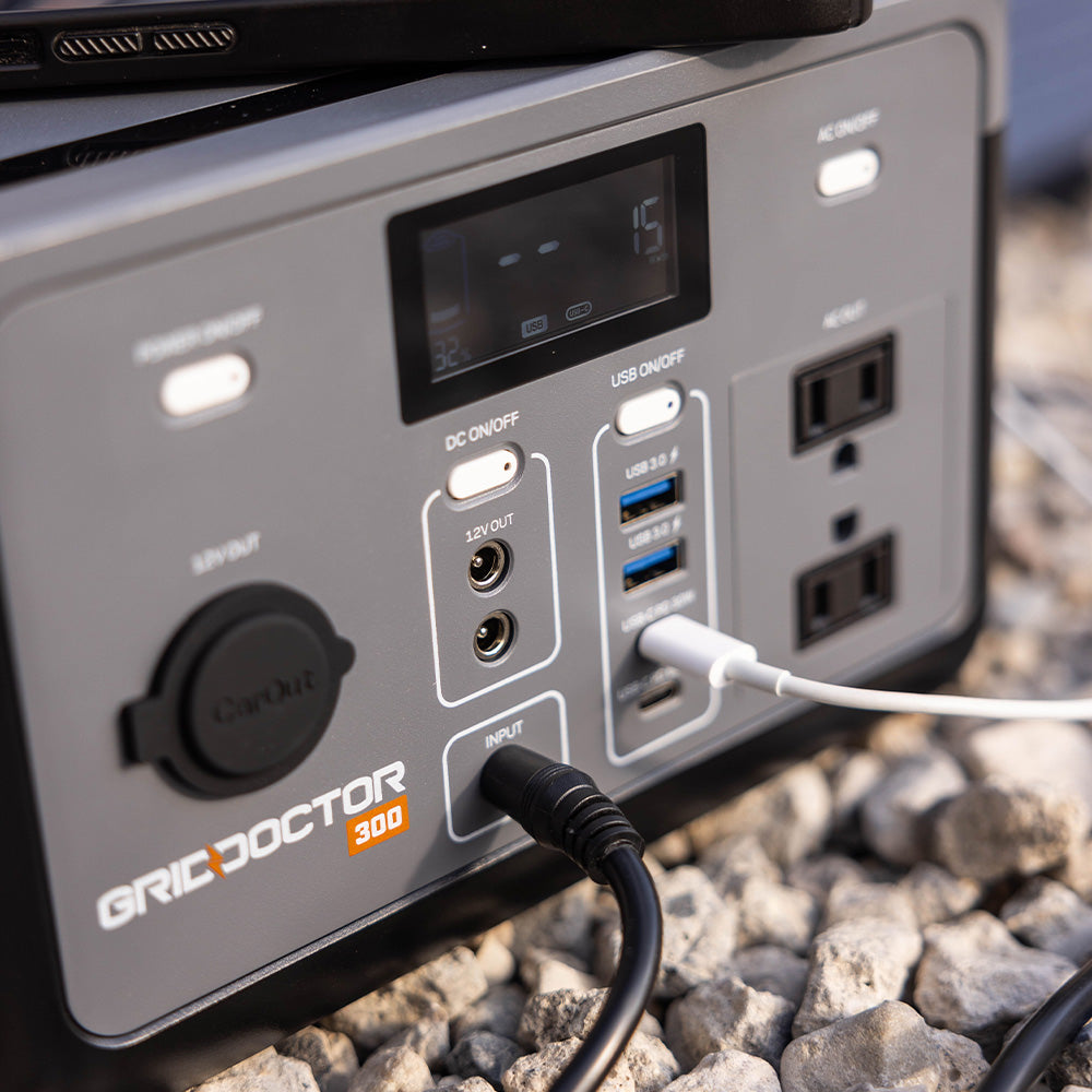 Grid Doctor 300 close up of ports