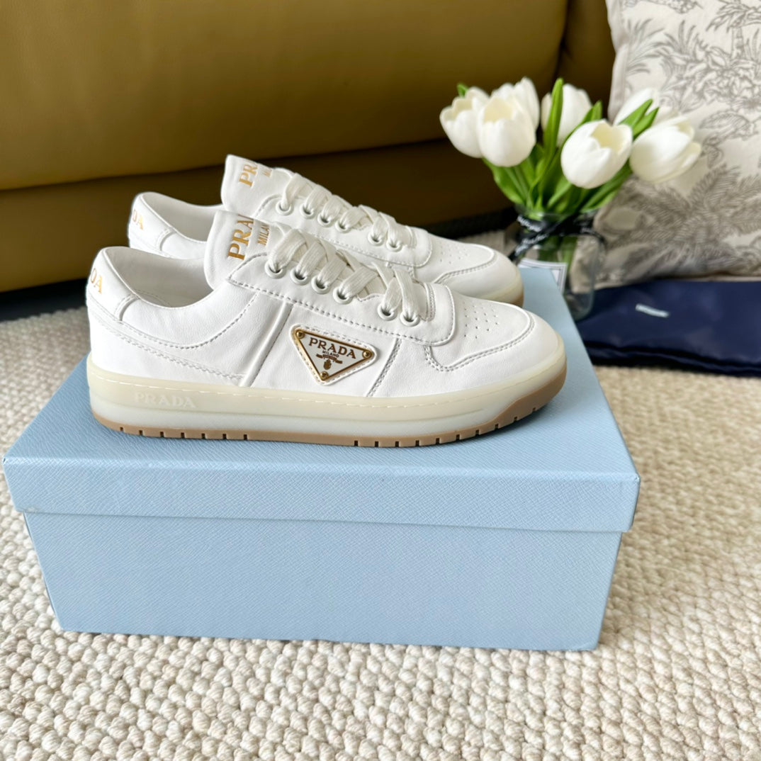 PRA DOWNTOWN NAPPA SNEAKERS WHITE CALFSKIN、mysite、Cacoeks