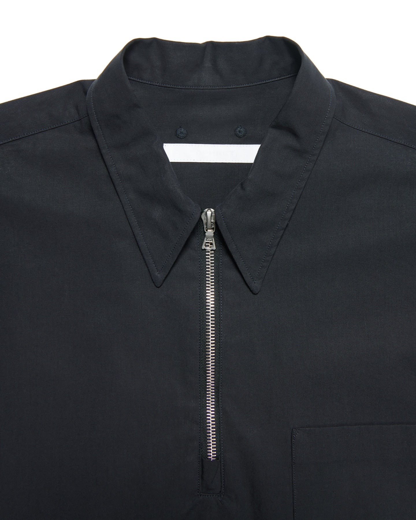 SOPHNET. 25S/S ORGANIC COTTON HALF ZIP S/S SHIRT  SOPH-250031 