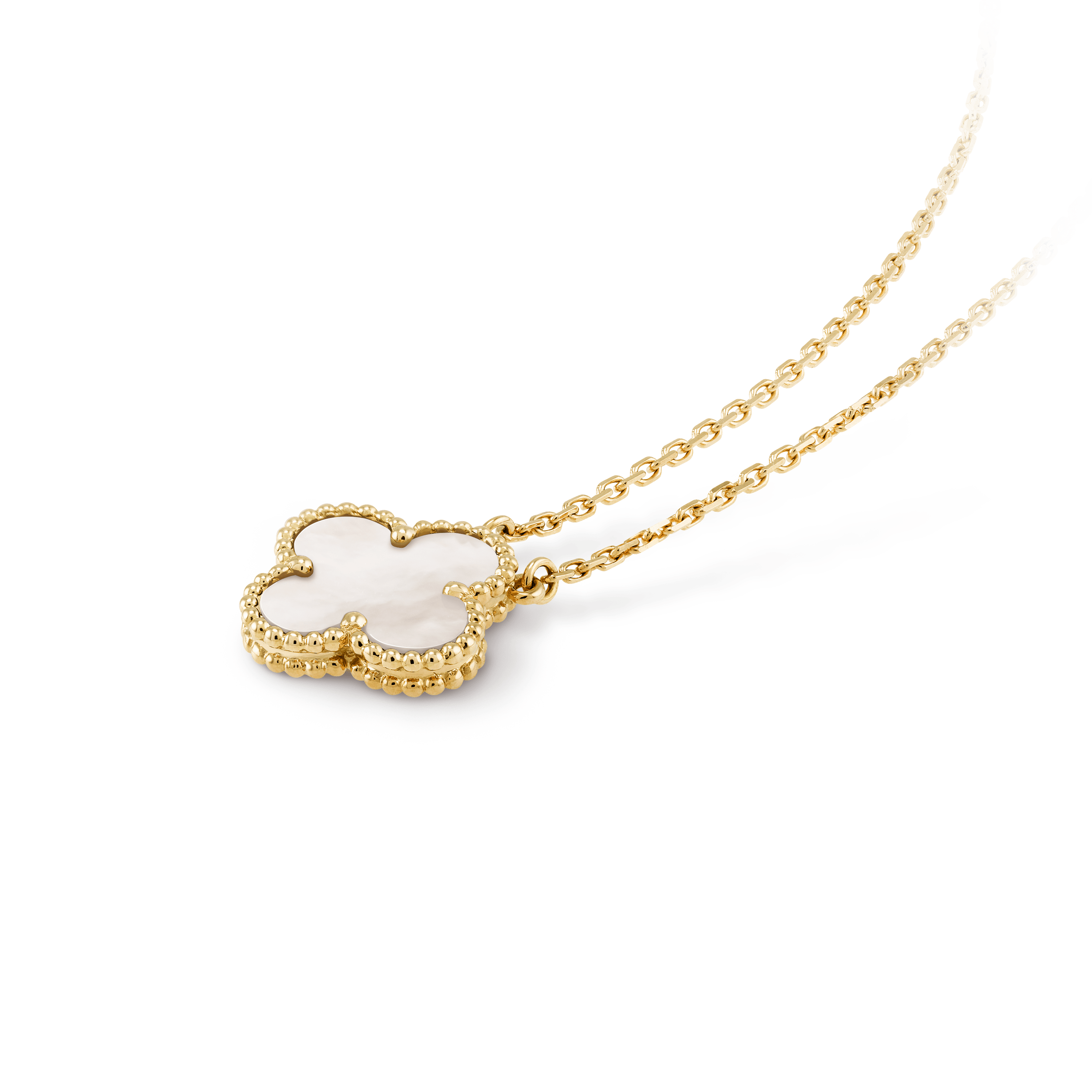 ヴィンテージ アルハンブラ ペンダント, イエローゴールド, マザー オブ パール:1 石, Three Fourth, Jewelry Pendent