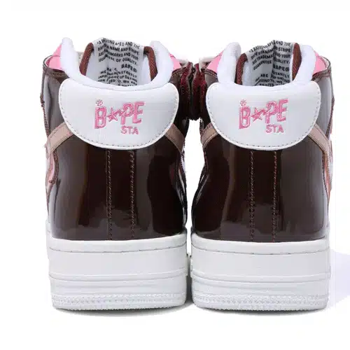 BAPESTA Pink Mid Shoes、mysite、Cacoeks